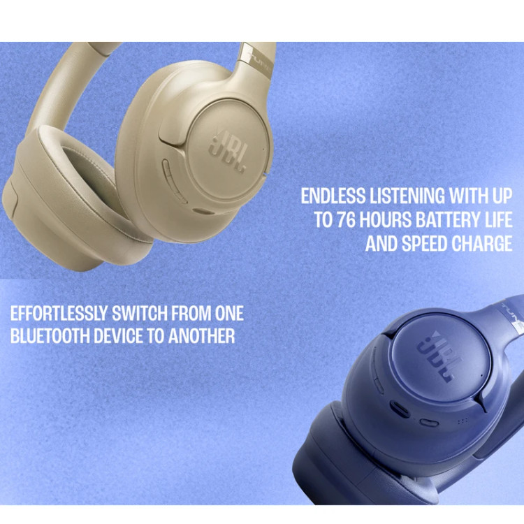 هدفون بیسیم JBL Tune 730BT، روگوشی، بلوتوثی