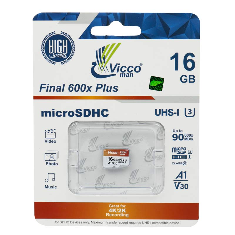 ViccoMan Final 600x Plus microSDXC 16GB U3 A1 V30 C10 90MB/s